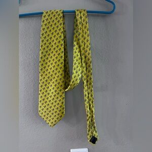 Macys “A’s limited edition Yellow Patterned Men's Tie